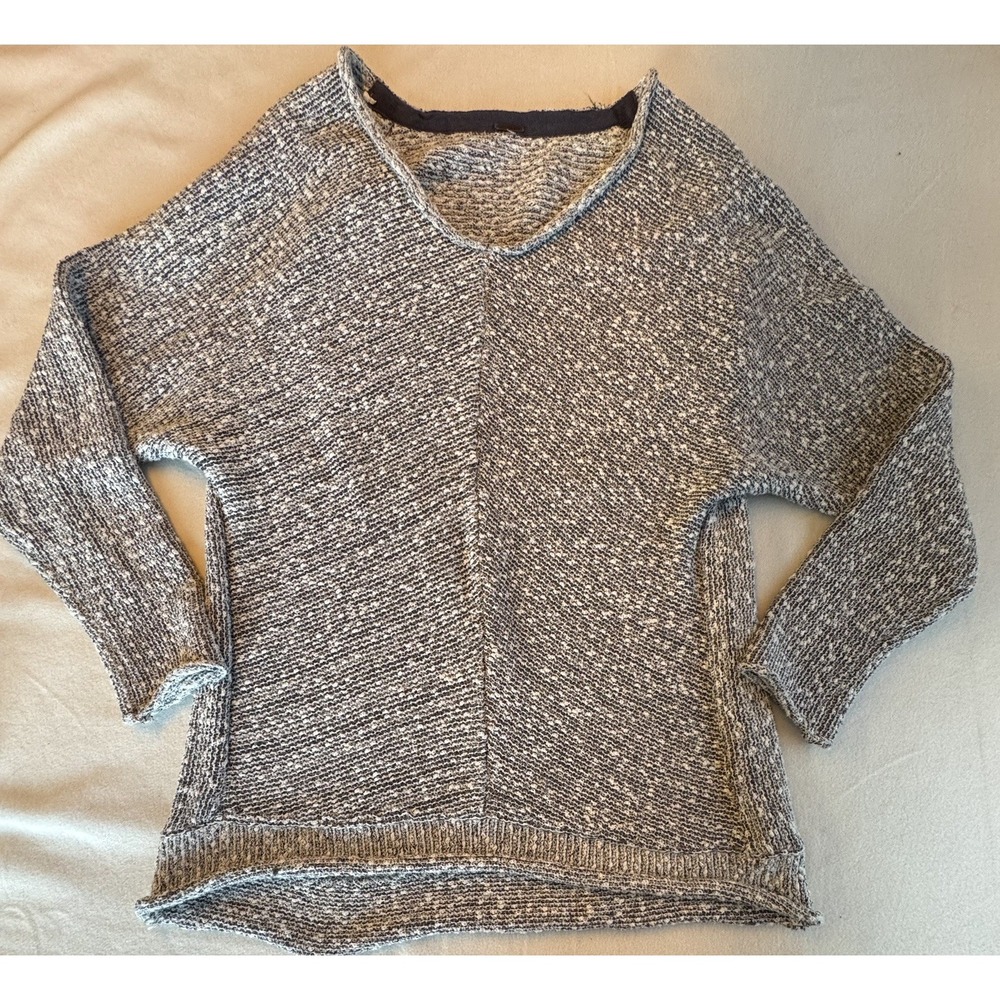 Free People Sweater Bright Lights Marled Open Stitch Pullover Large